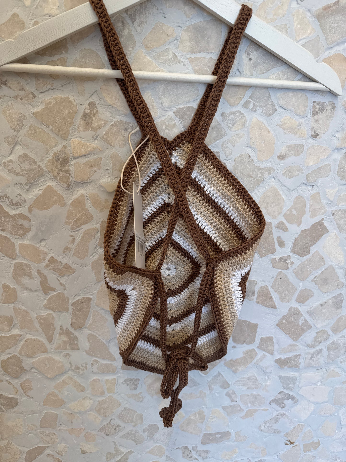 Top de crochet Xaxa hecho a mano