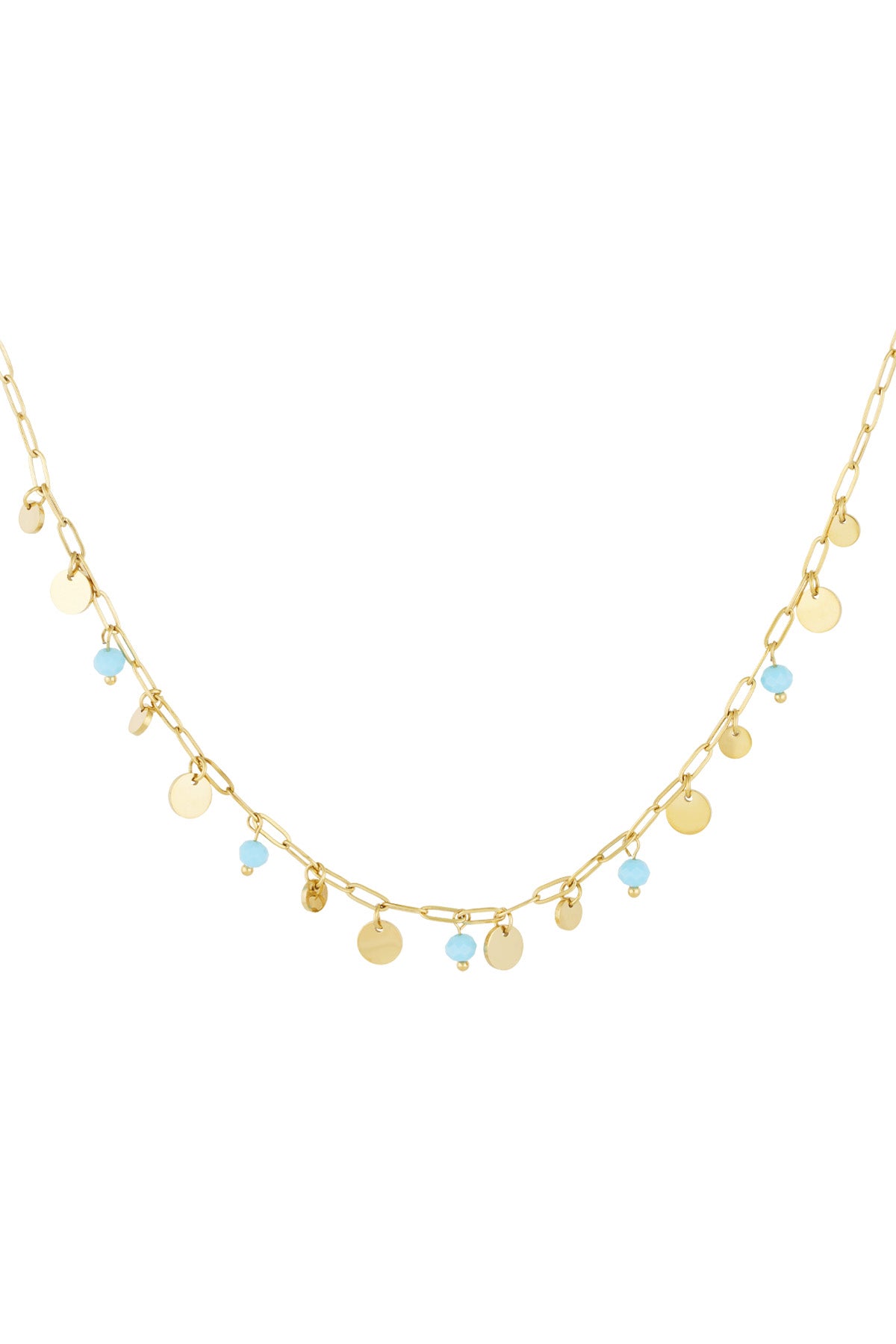 Dijes de collar azul