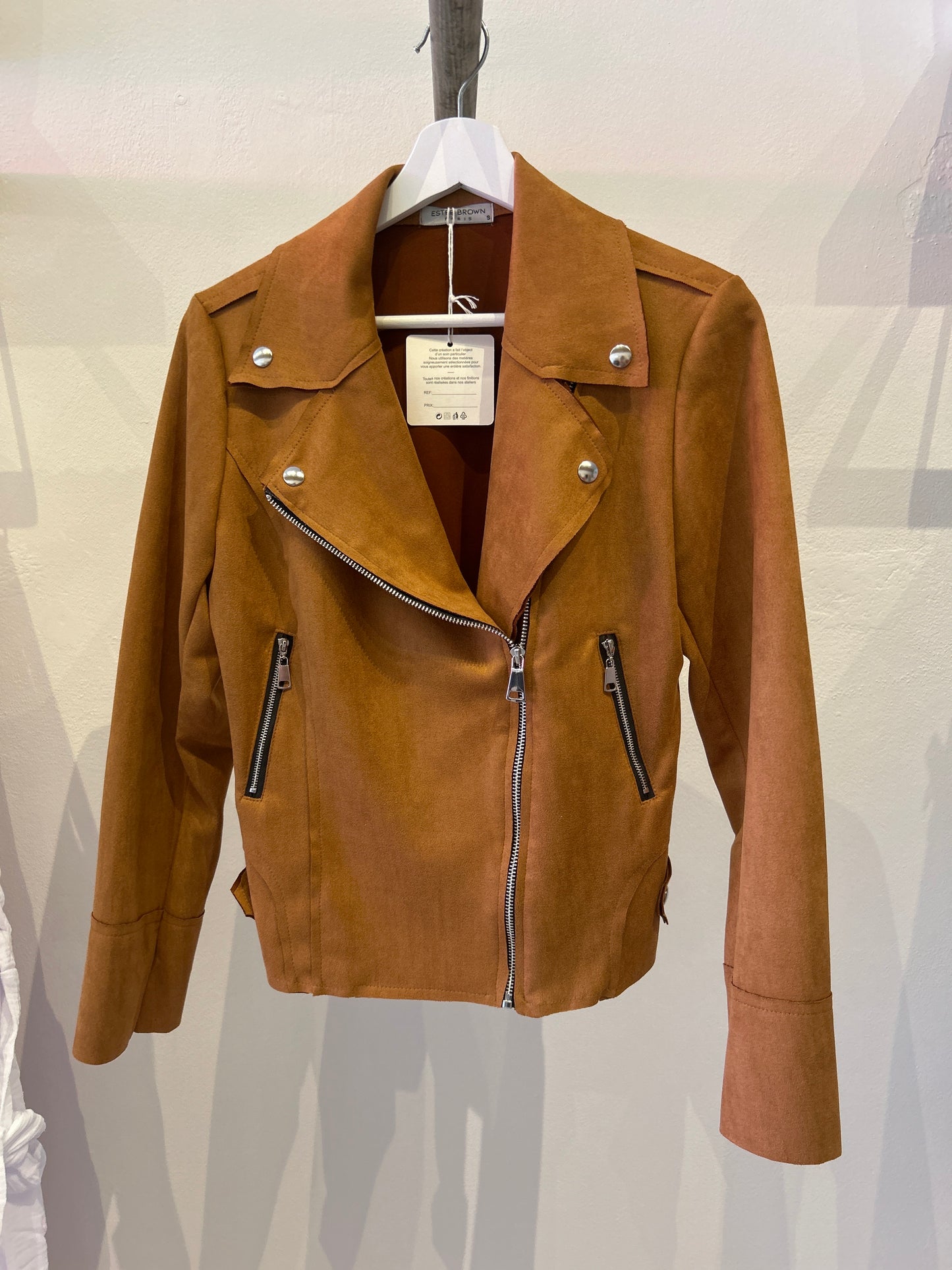 Chaqueta de aspecto ante