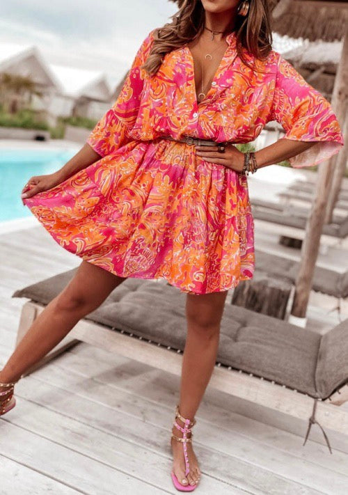 Dress Short Colorful