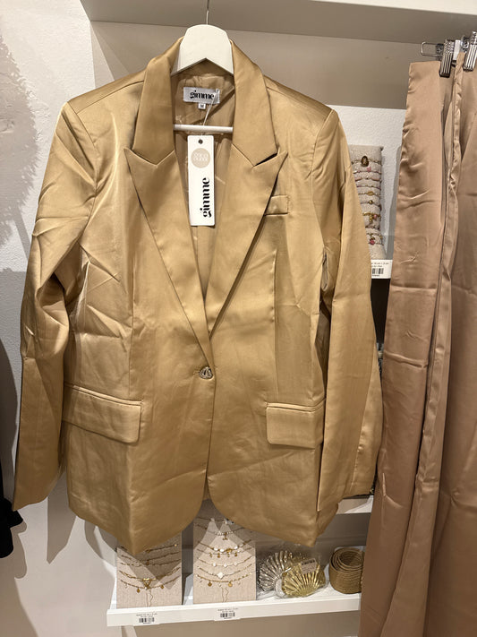 Blazer Gold Satin