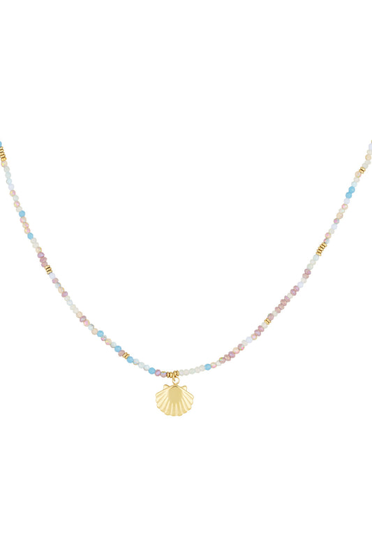 Ketting Schelp Blauw