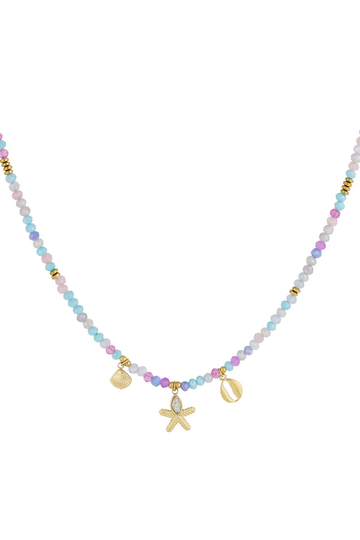 Necklace Shell Party Blue