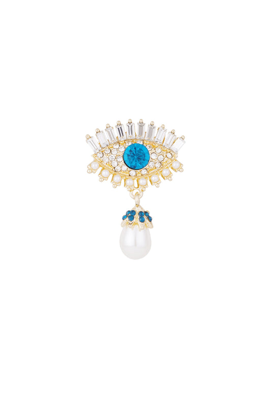 Broche de perla de ojo