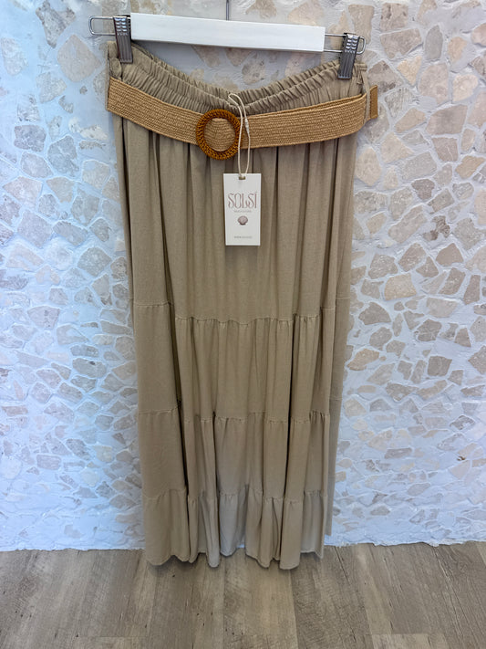 Skirt wide with belt