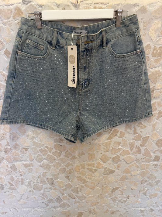Jeans Short Strass Gimme
