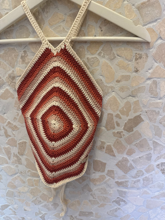 Top de crochet Xaxa hecho a mano