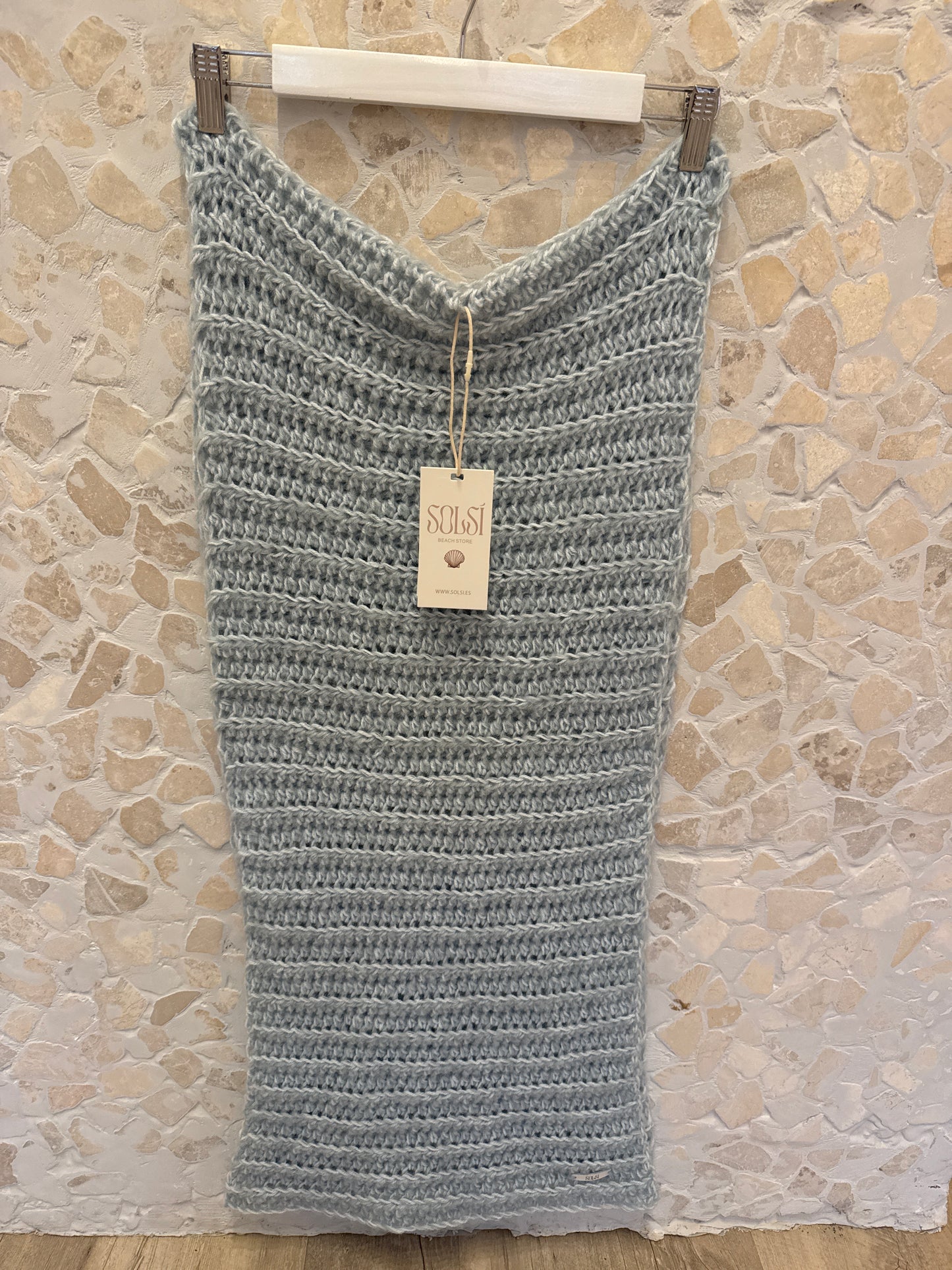 Scarf Mohair Alpaca handmade crochet