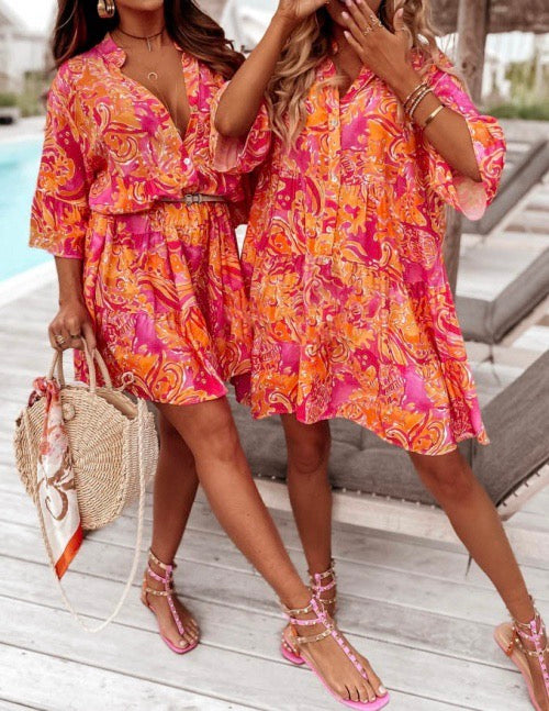 Dress Short Colorful